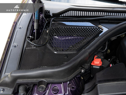 AutoTecknic Dry Carbon Engine Cowl Panel Trim Set - G42 M240I | G20 M340I - Graveyard Performance