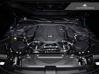 AutoTecknic Dry Carbon Fiber Crosslink Cooling Shroud - G90/ G99 M5 - Graveyard Performance
