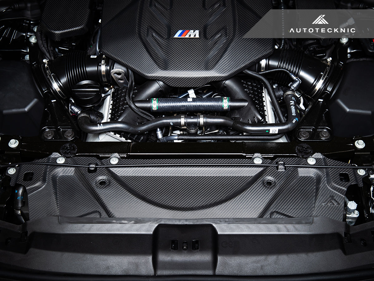 AutoTecknic Dry Carbon Fiber Crosslink Cooling Shroud - G90/ G99 M5 - Graveyard Performance