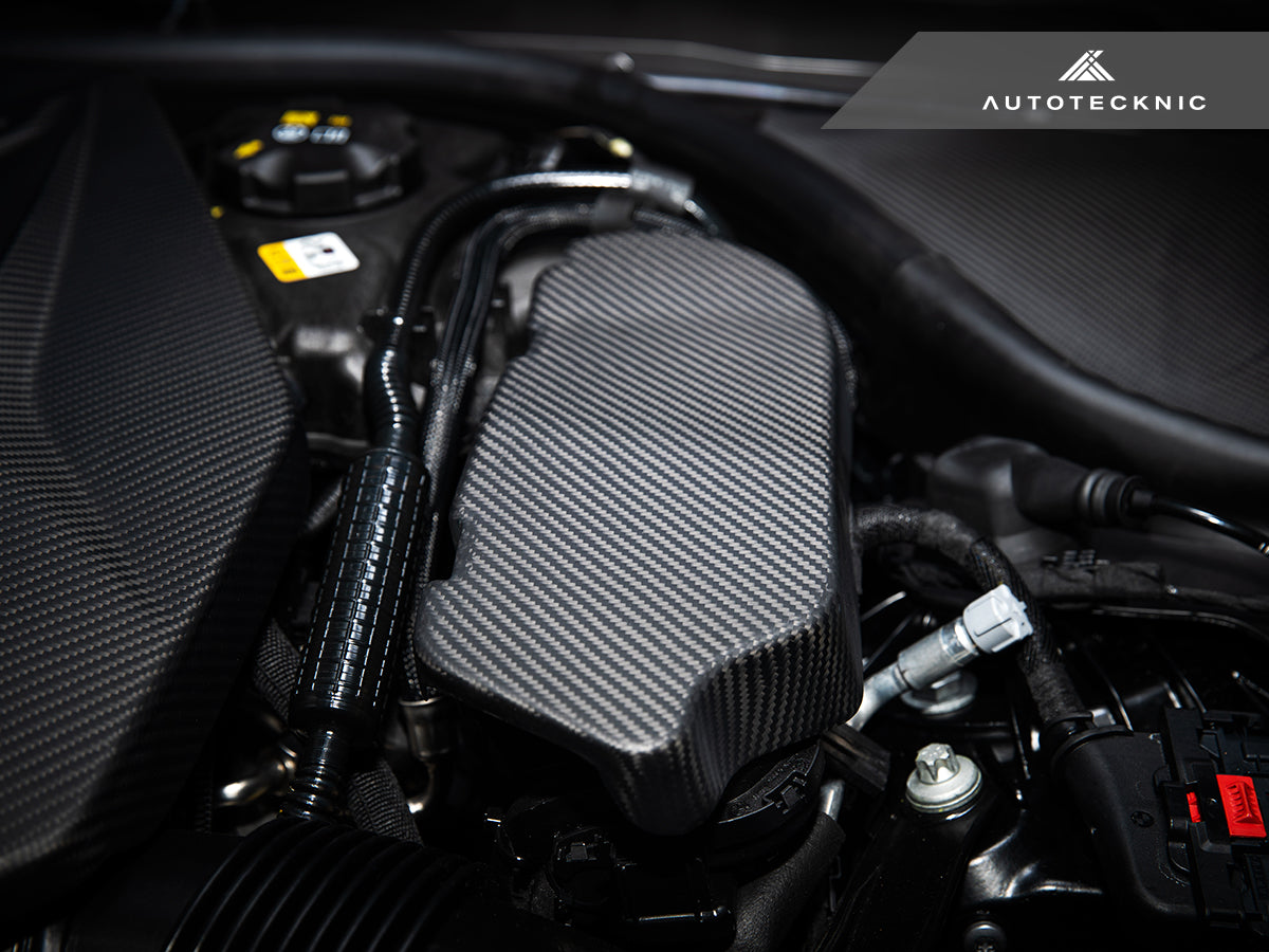 AutoTecknic Pre-Preg Carbon Engine Cover Extension Set - G90/ G99 M5 - Graveyard Performance