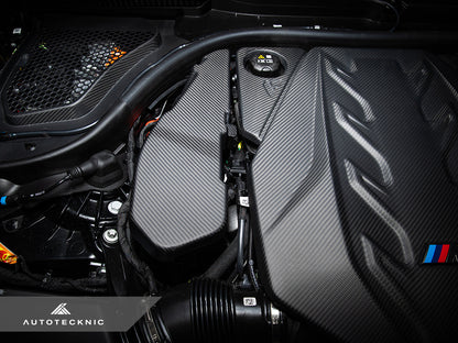 AutoTecknic Pre-Preg Carbon Engine Cover Extension Set - G90/ G99 M5 - Graveyard Performance
