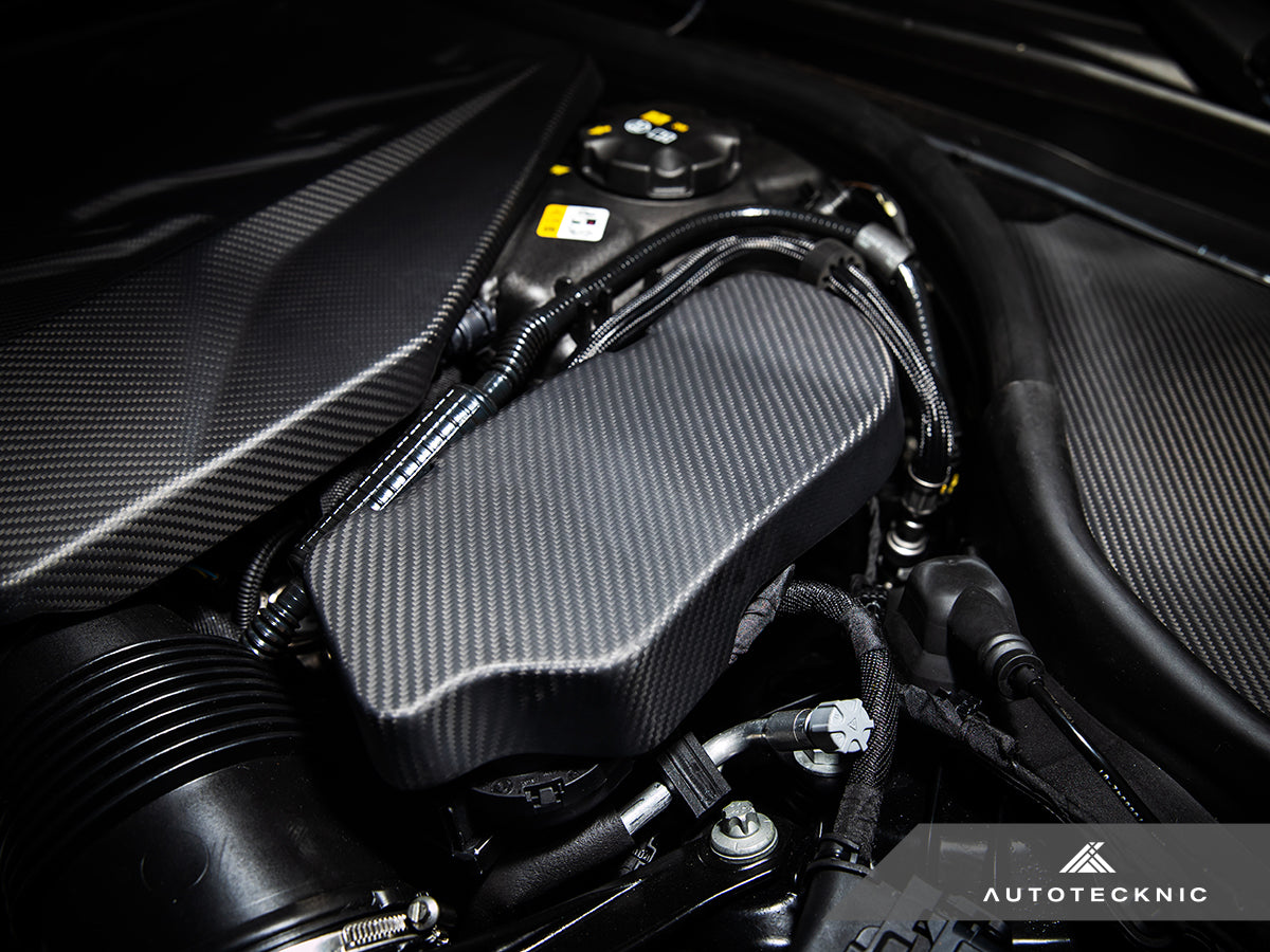 AutoTecknic Pre-Preg Carbon Engine Cover Extension Set - G90/ G99 M5 - Graveyard Performance