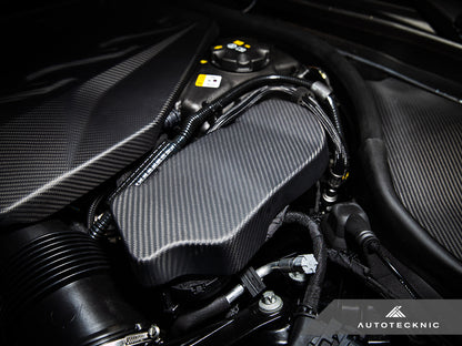 AutoTecknic Pre-Preg Carbon Engine Cover Extension Set - G90/ G99 M5 - Graveyard Performance