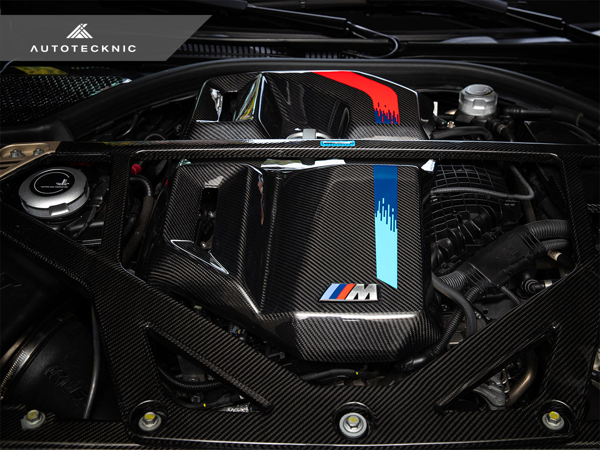 AutoTecknic Version II Dry Carbon Fiber Engine Cover - G80 M3 | G82/ G83 M4 - Graveyard Performance