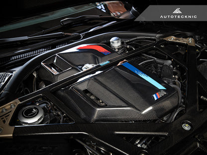 AutoTecknic Version II Dry Carbon Fiber Engine Cover - G80 M3 | G82/ G83 M4 - Graveyard Performance
