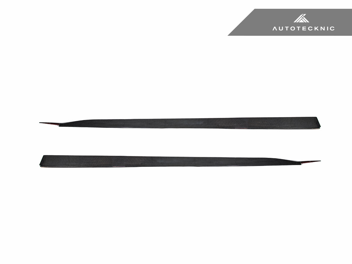 AutoTecknic Dry Carbon Fiber V2 Side Skirt Extension Set - G90/ G99 M5 - Graveyard Performance