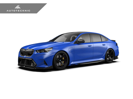 AutoTecknic Dry Carbon Fiber V2 Side Skirt Extension Set - G90/ G99 M5 - Graveyard Performance