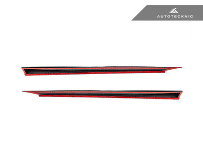 AutoTecknic Dry Carbon Fiber V2 Side Skirt Extension Set - G90/ G99 M5 - Graveyard Performance