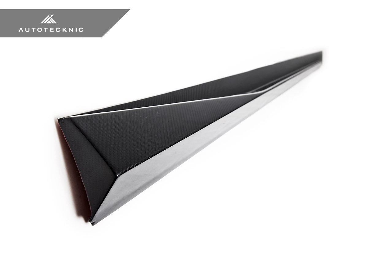 AutoTecknic Dry Carbon Fiber V2 Side Skirt Extension Set - G90/ G99 M5 - Graveyard Performance