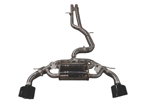 2017-2020 Audi MK3 TTRS 2.5L Catback T304 Stainless Steel Black Bespoke OEM Style Valvetronic Tips Valvetronic Designs