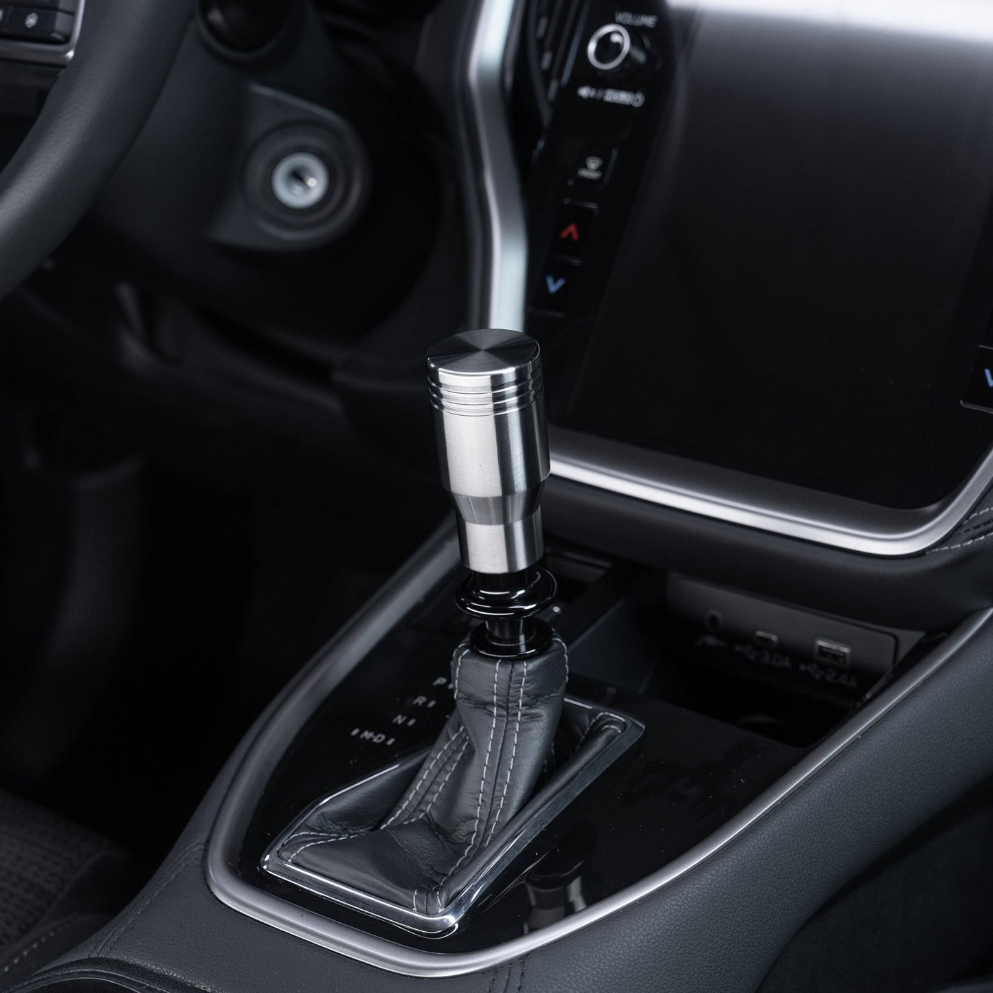 Billetworkz Automatic Shifter - Titanium Brushed - Fits Subaru CVT: WRX (2022+), Crosstrek (2024), Forester (2025+), Impreza (2024), Legacy/Outback (2015+)