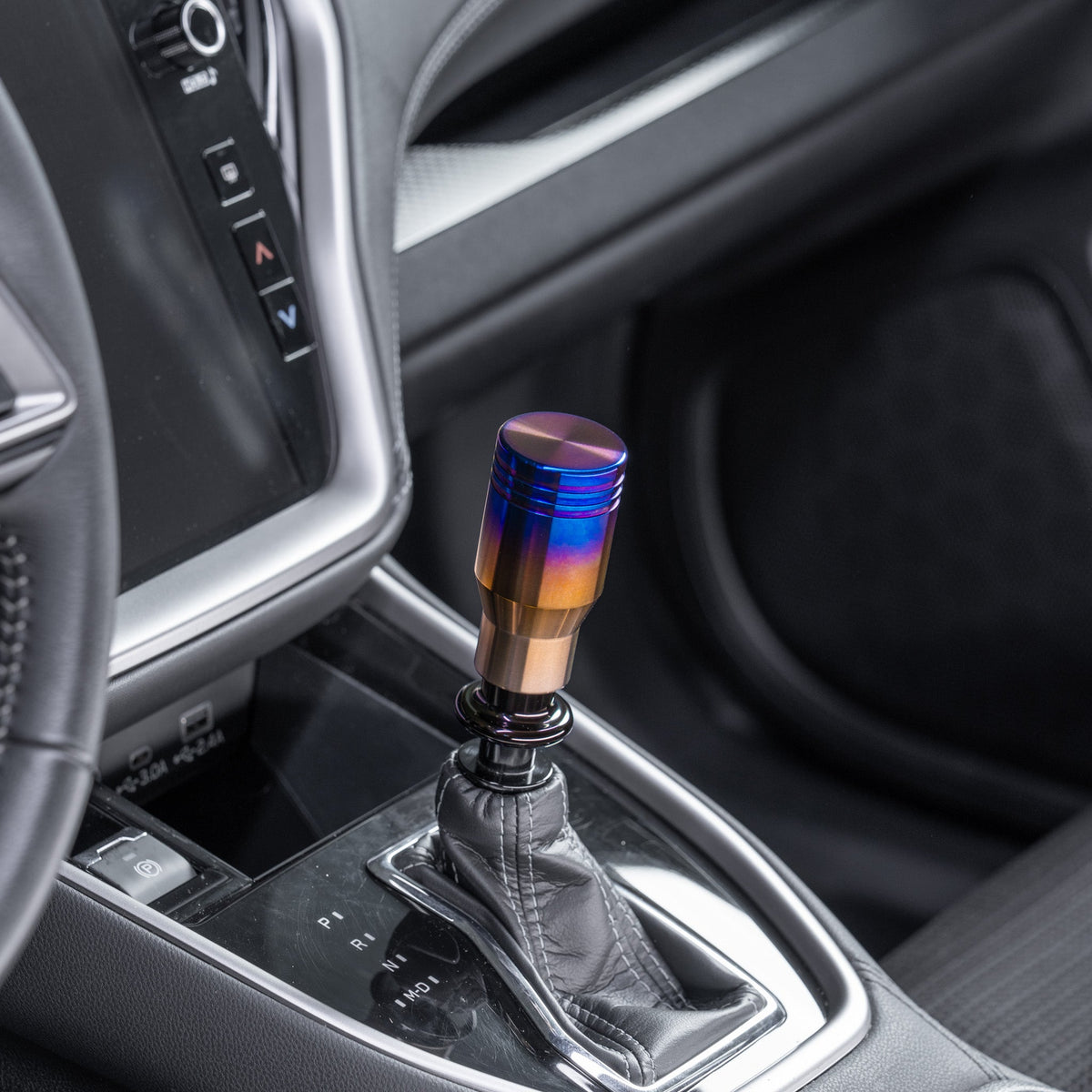 Billetworkz Automatic Shifter - Titanium Torched - Fits Subaru CVT: WRX (2022+), Crosstrek (2024), Forester (2025+), Impreza (2024), Legacy/Outback (2015+)