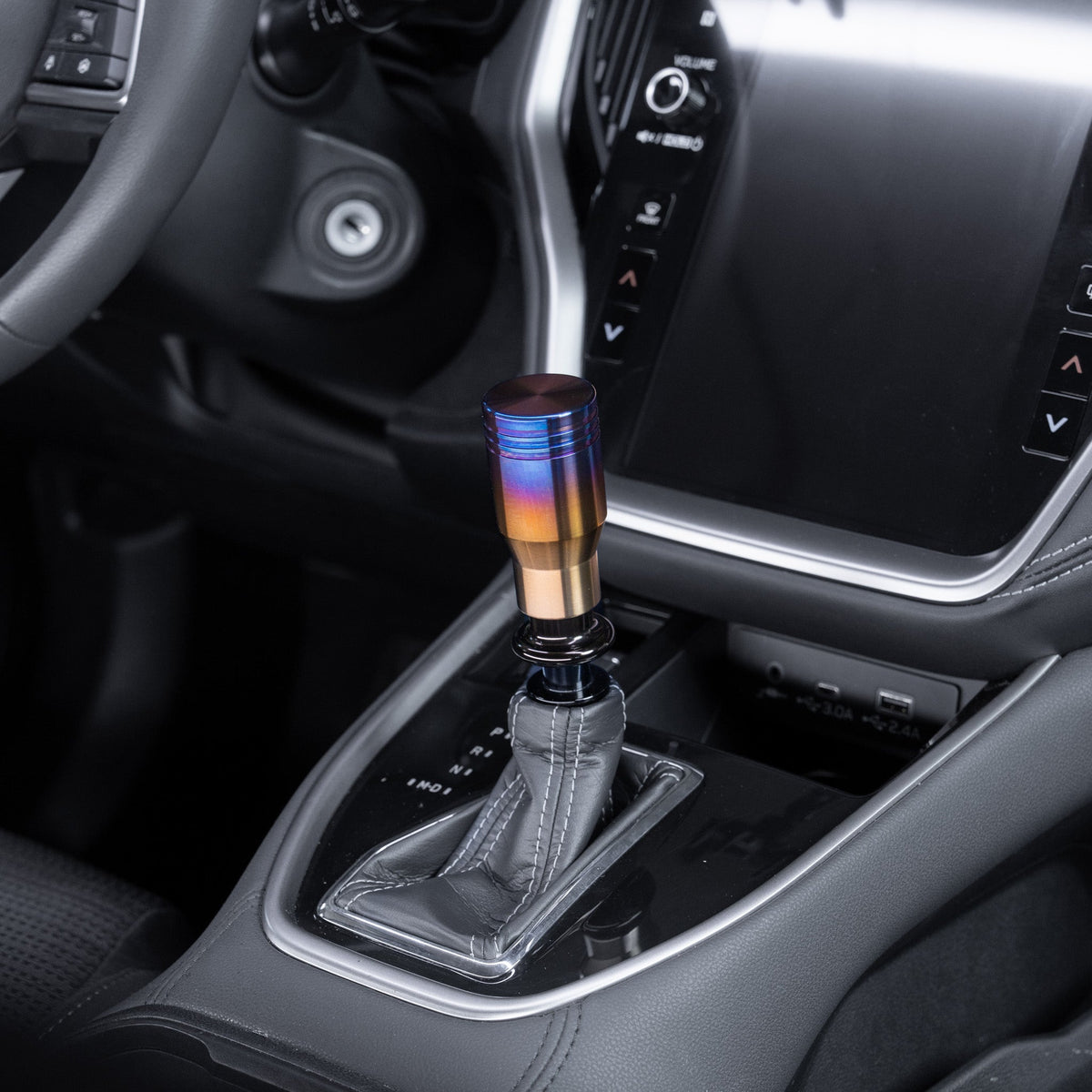 Billetworkz Automatic Shifter - Titanium Torched - Fits Subaru CVT: WRX (2022+), Crosstrek (2024), Forester (2025+), Impreza (2024), Legacy/Outback (2015+)