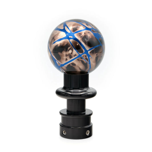 Billetworkz Automatic Shifter - Black Smoke w/ Blue Splash - Fits Subaru CVT: WRX (2022+), Crosstrek (2024), Forester (2025+), Impreza (2024), Legacy/Outback (2015+) - Graveyard Performance