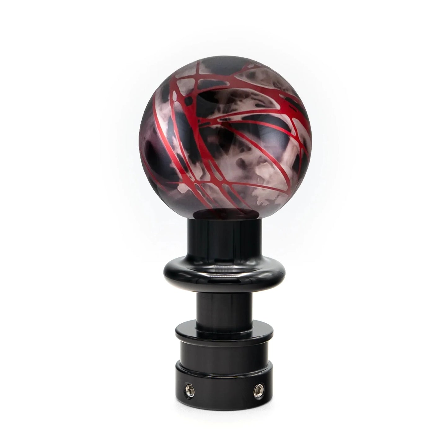 Billetworkz Automatic Shifter - Black Smoke w/ Red Splash - Fits Subaru CVT: WRX (2022+), Crosstrek (2024), Forester (2025+), Impreza (2024), Legacy/Outback (2015+) - Graveyard Performance