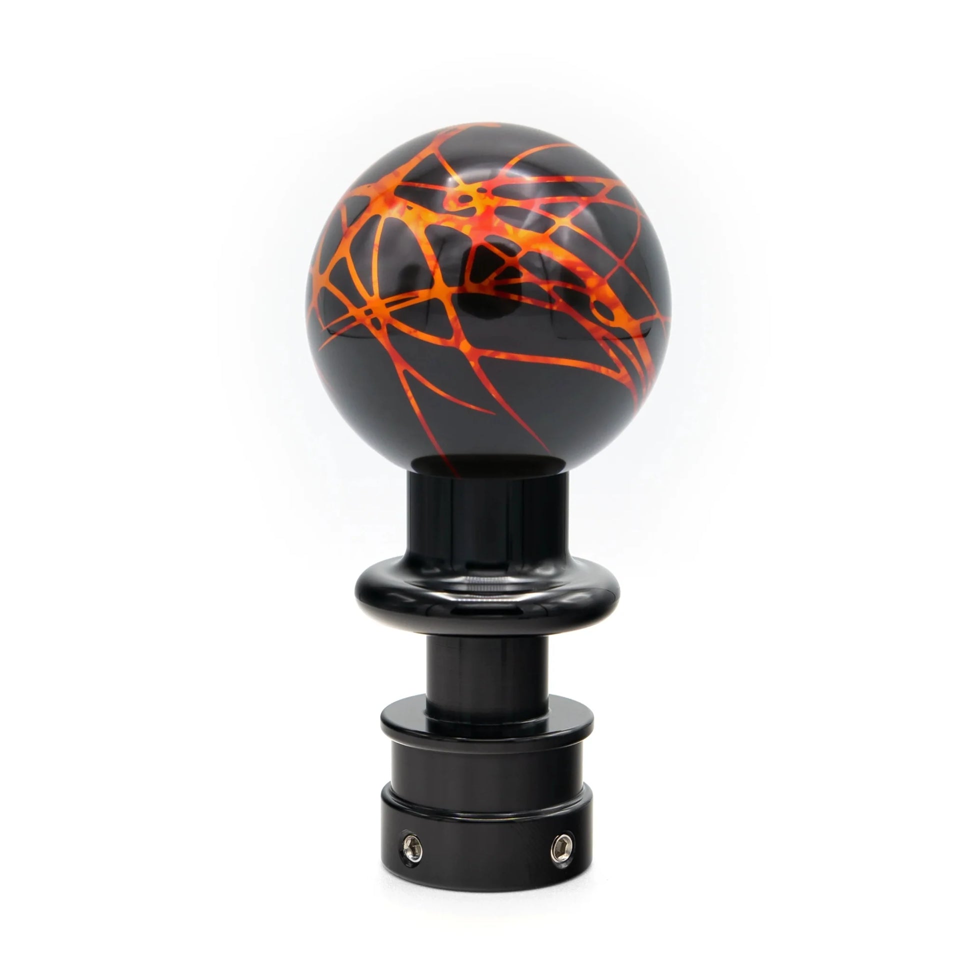 Billetworkz Automatic Shifter - Black w/ Fire Splash - Fits Subaru CVT: WRX (15–21), Crosstrek (13–23), Forester (14–18), Impreza (12–23), Legacy/Outback (10–14) - Graveyard Performance