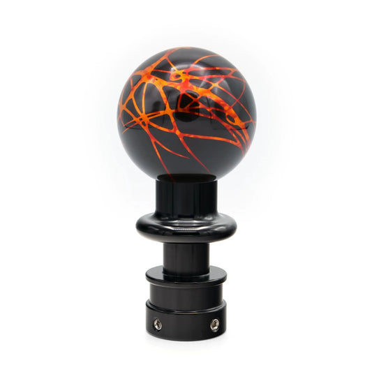 Billetworkz Automatic Shifter - Black w/ Fire Splash - Fits Subaru CVT: WRX (2022+), Crosstrek (2024), Forester (2025+), Impreza (2024), Legacy/Outback (2015+) - Graveyard Performance
