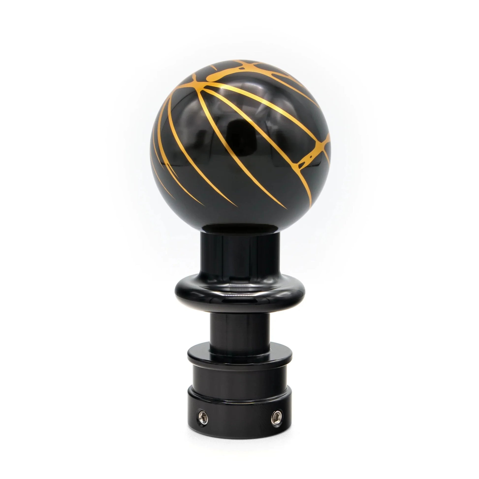 Billetworkz Automatic Shifter - Black w/ Gold Splash - Fits Subaru CVT: WRX (15–21), Crosstrek (13–23), Forester (14–18), Impreza (12–23), Legacy/Outback (10–14) - Graveyard Performance