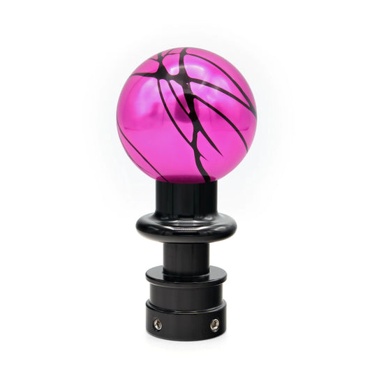 Billetworkz Automatic Shifter - Pink w/ Black Splash - Fits Subaru CVT: WRX (15–21), Crosstrek (13–23), Forester (14–18), Impreza (12–23), Legacy/Outback (10–14) - Graveyard Performance