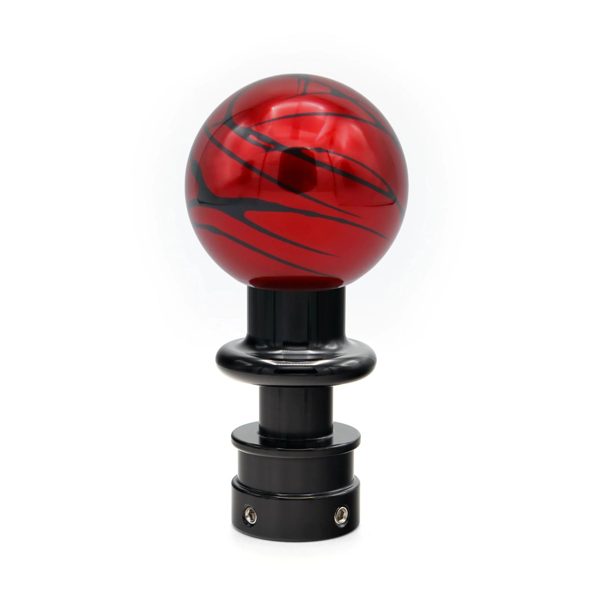 Billetworkz Automatic Shifter - Red w/ Black Splash - Fits Subaru CVT: WRX (15–21), Crosstrek (13–23), Forester (14–18), Impreza (12–23), Legacy/Outback (10–14) - Graveyard Performance