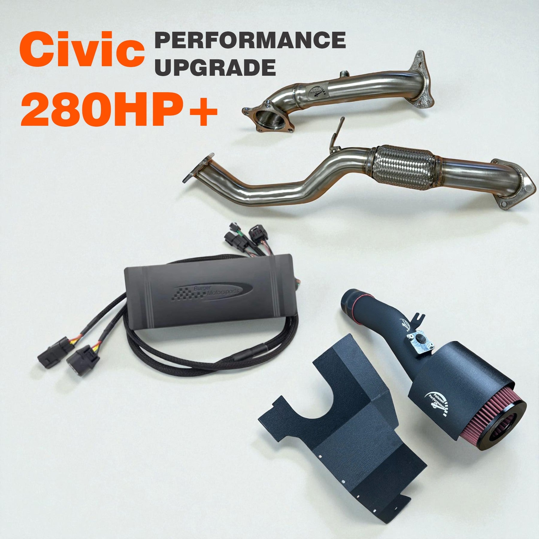 280HP Performance Upgrade For 2016-2021 Honda Civic 10th Gen 1.5T - Graveyard Performance