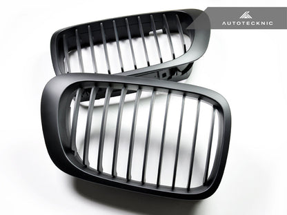 AutoTecknic Stealth Black Front Grille Set - E46 3-Series Coupe Pre-Facelift | M3 - Graveyard Performance