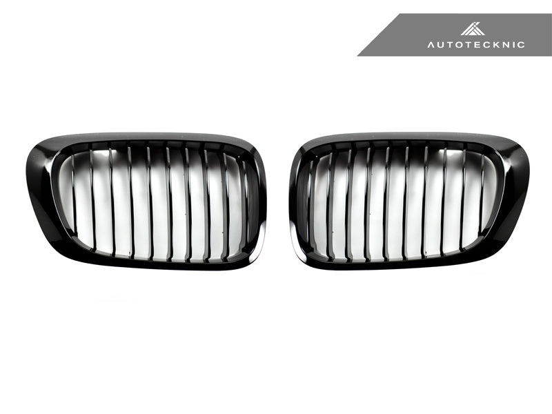AutoTecknic Gloss Black Front Grille Set - E46 3-Series Coupe Pre-Facelift | M3 - Graveyard Performance