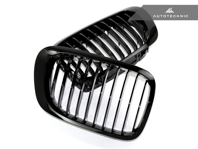 AutoTecknic Gloss Black Front Grille Set - E46 3-Series Coupe Pre-Facelift | M3 - Graveyard Performance