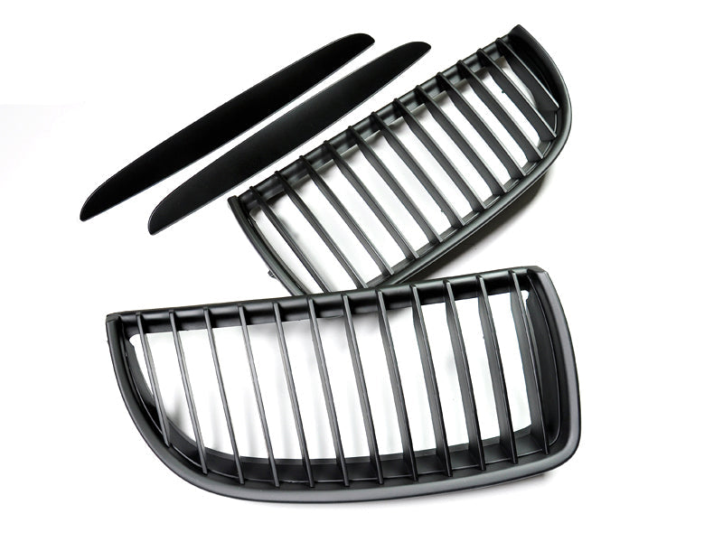 AutoTecknic Stealth Black Front Grille Set - E90 Sedan / E91 Wagon | 3 Series