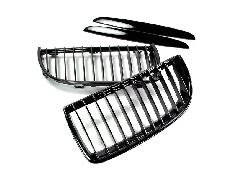 AutoTecknic Gloss Black Front Grille Set - E90 Sedan/ E91 Wagon | 3 Series