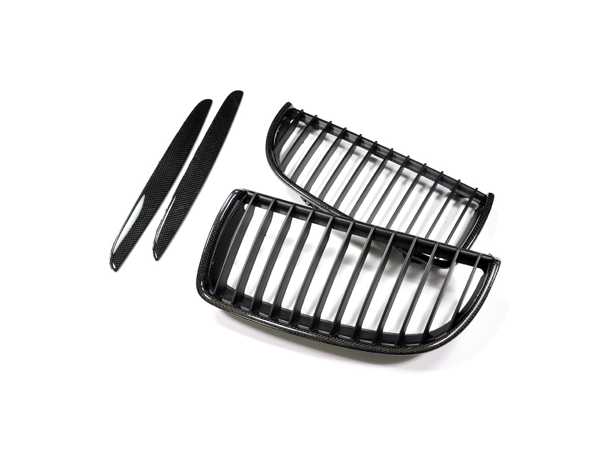 AutoTecknic Carbon Fiber Front Grille Set - E90 Sedan / E91 Wagon | 3 Series