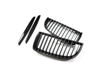 AutoTecknic Carbon Fiber Front Grille Set - E90 Sedan / E91 Wagon | 3 Series