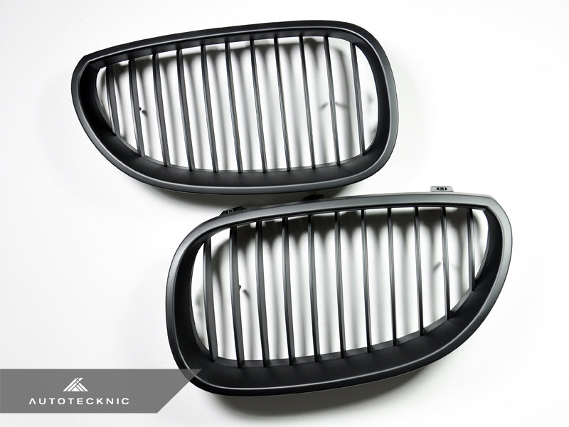AutoTecknic Stealth Black Front Grille Set - E60 5-Series | M5 - Graveyard Performance