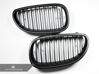 AutoTecknic Stealth Black Front Grille Set - E60 5-Series | M5 - Graveyard Performance