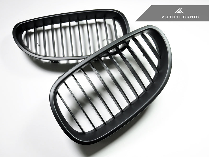 AutoTecknic Stealth Black Front Grille Set - E60 5-Series | M5 - Graveyard Performance