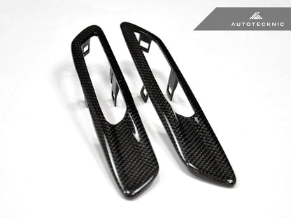 AutoTecknic Replacement Carbon Fiber Fender Light Trims - F10 Sedan / F11 Wagon | 5 Series - Graveyard Performance