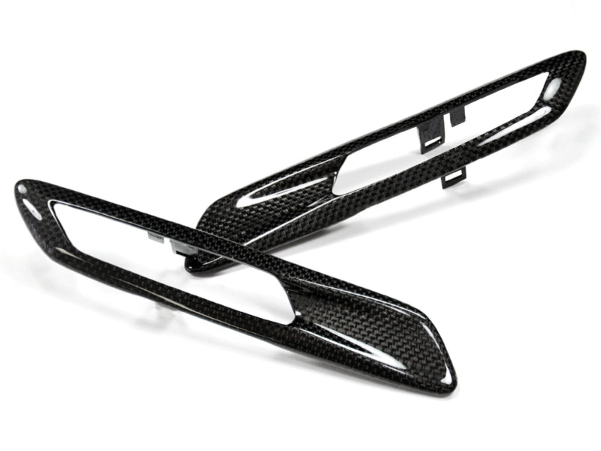 AutoTecknic Replacement Carbon Fiber Fender Light Trims - F10 Sedan / F11 Wagon | 5 Series