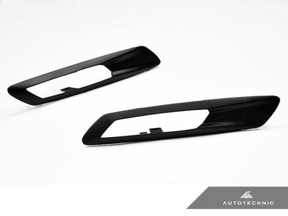 AutoTecknic Replacement Stealth Black Fender Light Trims - F10 Sedan / F11 Wagon | 5 Series