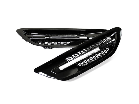 AutoTecknic Replacement Glazing Black Fender Vents - F10 M5