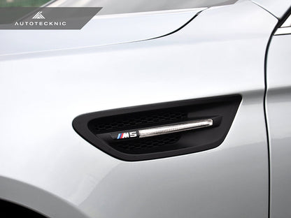 AutoTecknic Replacement Stealth Black Fender Vents - F10 M5