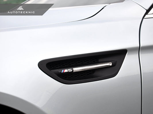 AutoTecknic Replacement Stealth Black Fender Vents - F10 M5