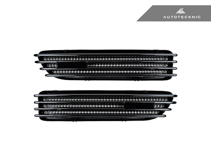 AutoTecknic Replacement Glazing Black Fender Gills - E46 M3