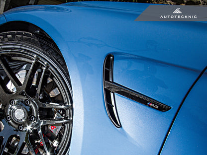 AutoTecknic Replacement Dry Carbon Fiber Fender Trim - F80 M3 | F82/ F83 M4 - Graveyard Performance