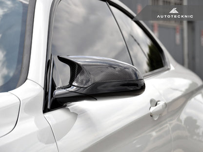 AutoTecknic Replacement Carbon Fiber Mirror Covers - F87 M2 Competition | F80 M3 | F82/ F83 M4 - Graveyard Performance