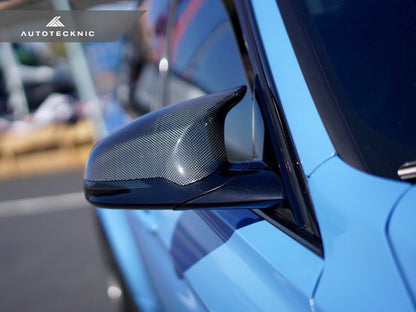 AutoTecknic Replacement Carbon Fiber Mirror Covers - F87 M2 Competition | F80 M3 | F82/ F83 M4 - Graveyard Performance