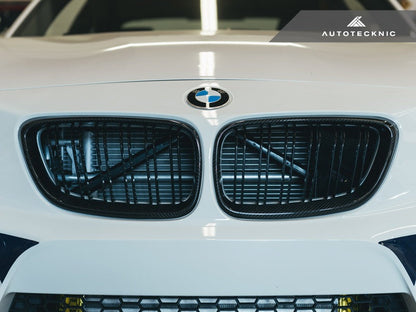 AutoTecknic Dual-Slats Carbon Fiber Front Grille Set - F87 M2 | F22 2-Series - Graveyard Performance