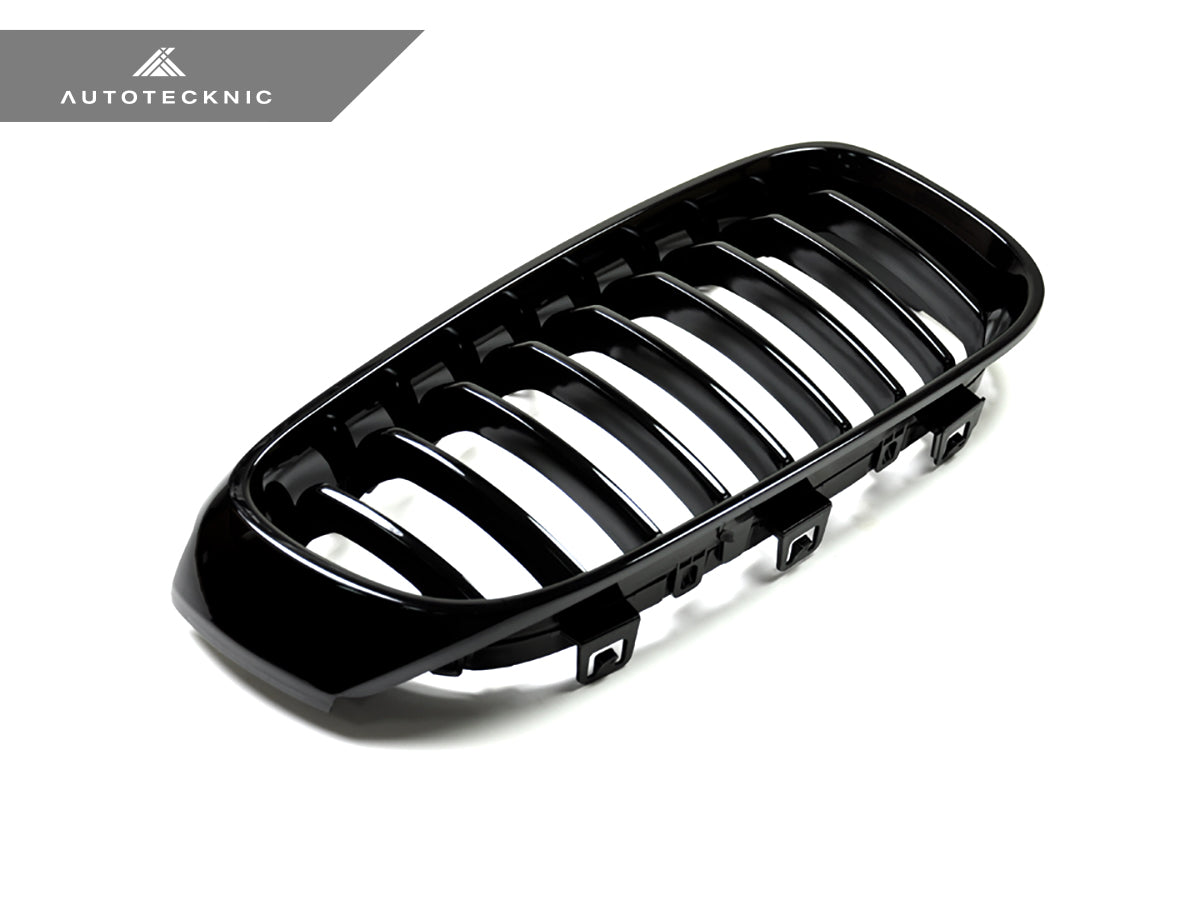 AutoTecknic Gloss Black Front Grille Set - F34 3-Series Gran Turismo