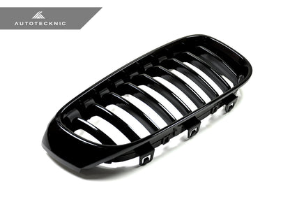 AutoTecknic Gloss Black Front Grille Set - F34 3-Series Gran Turismo