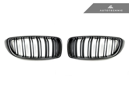 AutoTecknic Dual-Slats Carbon Fiber Front Grille Set - F32/ F36 4-Series | F80 M3 | F82 M4 - Graveyard Performance