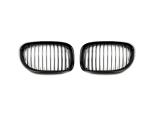 AutoTecknic Gloss Black Front Grille Set - F01/ F02 7-Series